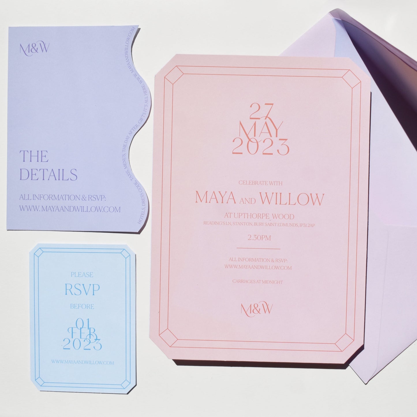 Wedding Jewels - Semi-Custom Wedding Stationery
