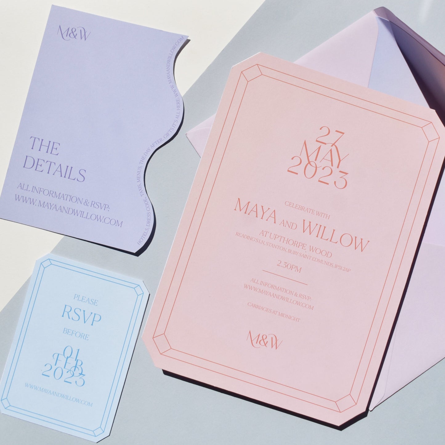 Wedding Jewels - Semi-Custom Wedding Stationery