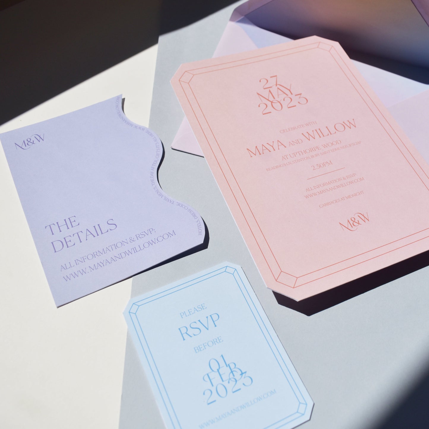 Wedding Jewels - Semi-Custom Wedding Stationery