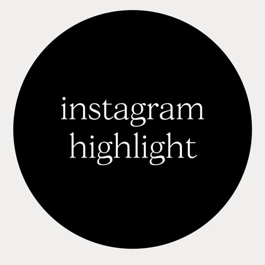 5 x Instagram highlight covers