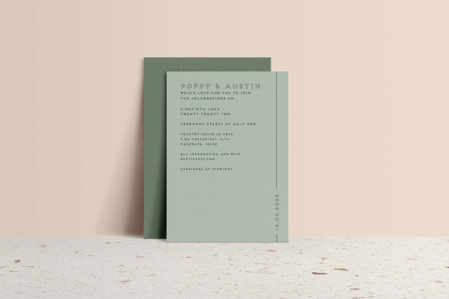 Outline Your Love - Line - Semi-Custom Wedding Stationery
