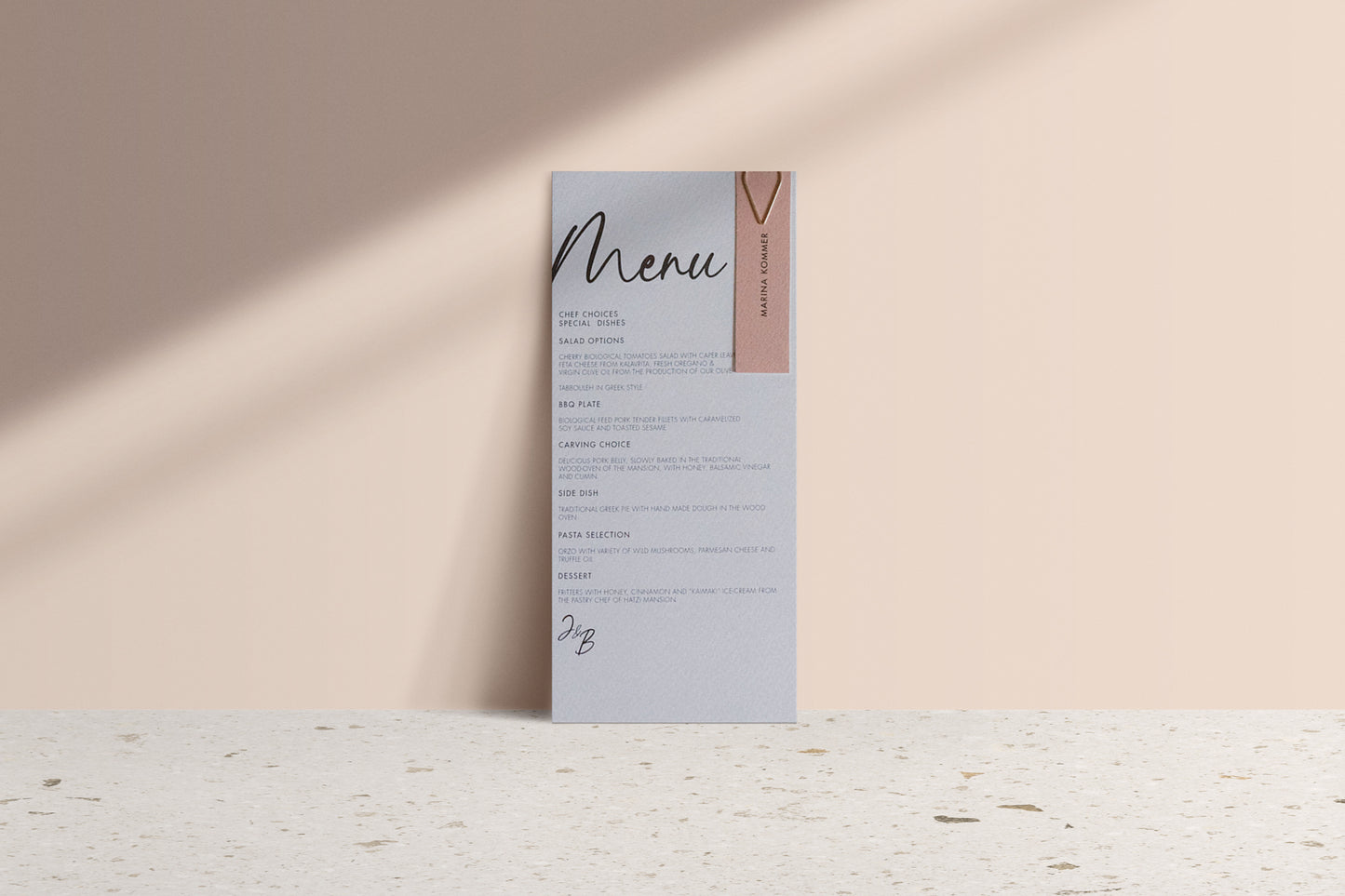 Fall For You - Menu and Place Cards