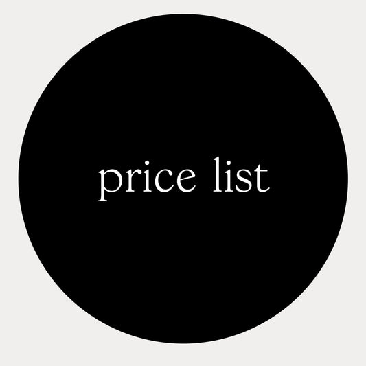 Price list design