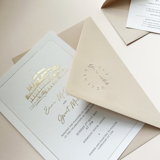 You're Invited Embossed Envelopes