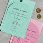 Letterpress Style Font Wax Stamp & Seals