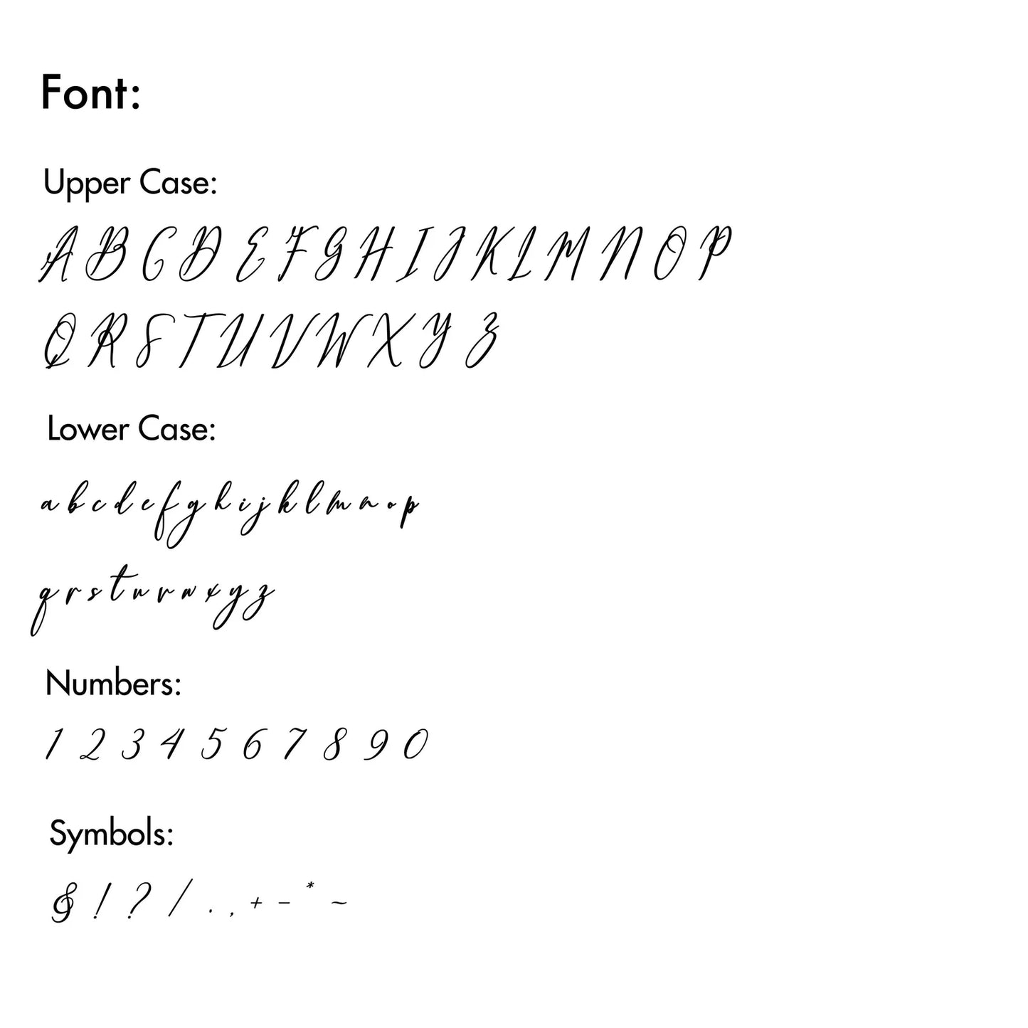Script Font Wax Stamp & Seals