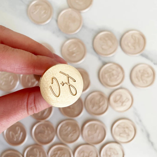 Handwritten Font Wax Stamp & Seals